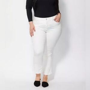 Slink Women's White Ankle Jeans